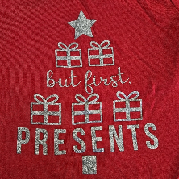 Christmas Shirt | 18 M | Carter's | But First Presents | Long Sleeves | Baby | - Picture 2 of 3